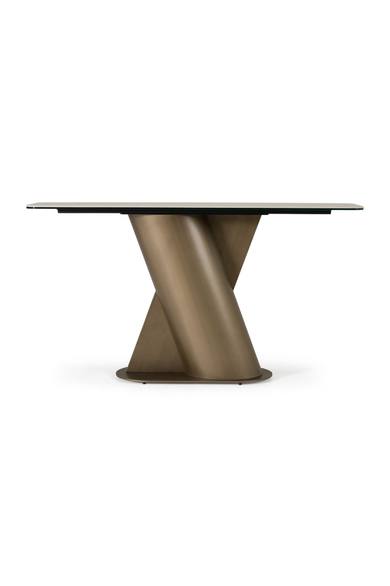 Travertine Bronze Console Table | OROA Modern Kiefer | Oroatrade.com
