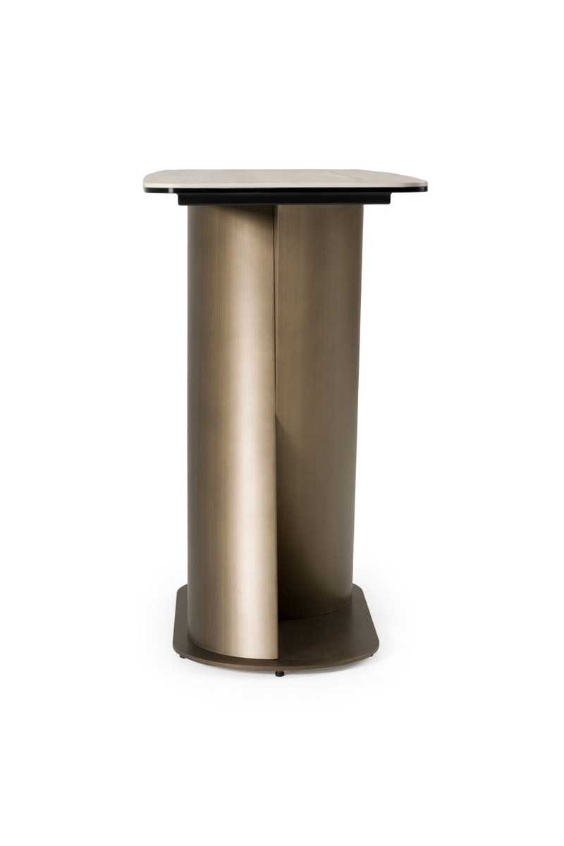 Travertine Bronze Console Table | OROA Modern Kiefer | Oroatrade.com