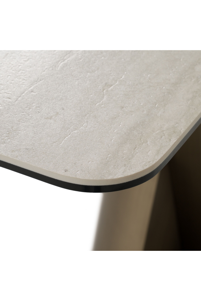 Travertine Bronze Console Table | OROA Modern Kiefer | Oroatrade.com