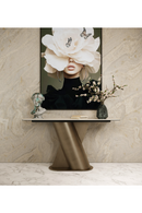 Travertine Bronze Console Table | OROA Modern Kiefer | Oroatrade.com