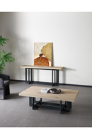 Natural Oak Veneer Console Table | OROA Modern K8963 | Oroatrade.com
