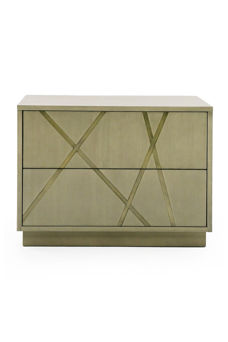 Birch Veneer 2-Drawer Nightstand | OROA Modern Nixa | Oroatrade.com