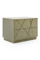 Birch Veneer 2-Drawer Nightstand | OROA Modern Nixa | Oroatrade.com