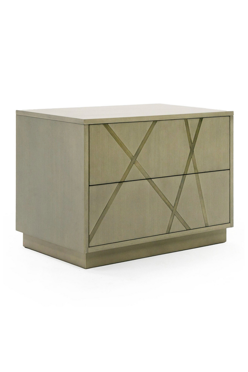 Birch Veneer 2-Drawer Nightstand | OROA Modern Nixa | Oroatrade.com