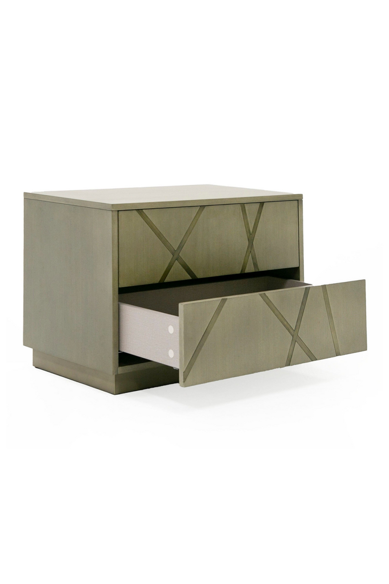 Birch Veneer 2-Drawer Nightstand | OROA Modern Nixa | Oroatrade.com