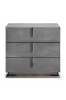 Gray Crackle 3-Drawer Nightstand | OROA Modern Buckley | Oroatrade.com