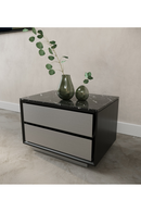 2-Drawer Aluminum Nightstand | OROA Modern Concord | Oroatrade.com