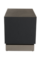 Matte Black Ash 2-Drawer Nightstand | OROA Modern Cirque | Oroatrade.com