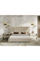 Beige Leatherette Nightstand | OROA Modern Florence | Oroatrade.com
