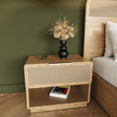 Rattan Drawer Nightstand | OROA Modern Gavin