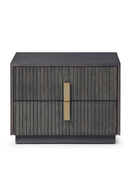 Distressed Black 2-Drawer Nightstand | OROA Modern Hortman | Oroatrade.com