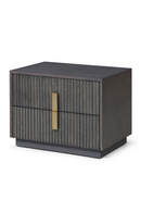 Distressed Black 2-Drawer Nightstand | OROA Modern Hortman | Oroatrade.com