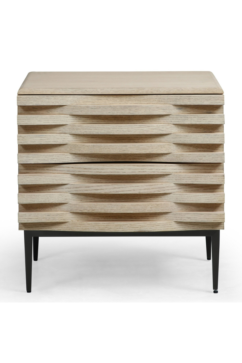 Natural Oak 2-Drawer Nightstand | OROA Modern Larkspur | Oroatrade.com