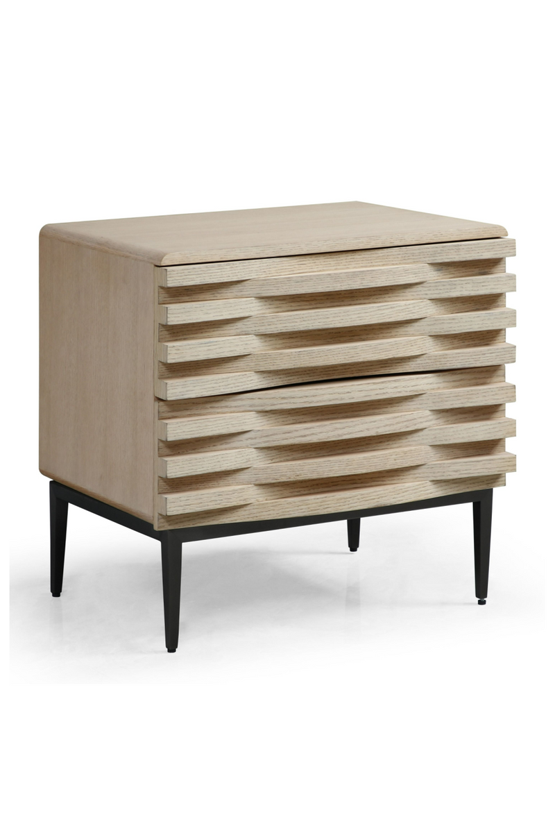 Natural Oak 2-Drawer Nightstand | OROA Modern Larkspur | Oroatrade.com