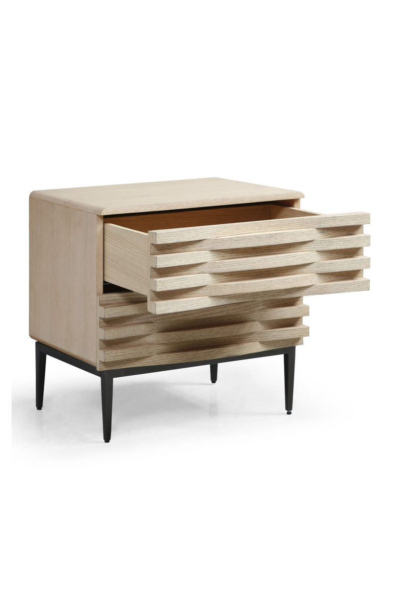 Natural Oak 2-Drawer Nightstand | OROA Modern Larkspur | Oroatrade.com