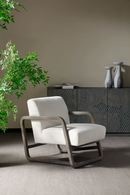 Gray Wood Framed Accent Chair | OROA Modern Wilber | Oroatrade.com