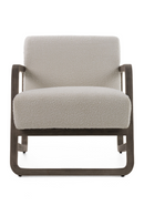 Gray Wood Framed Accent Chair | OROA Modern Wilber