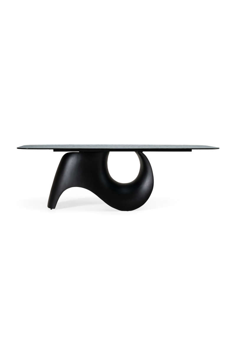 Gray Wave Glass Dining Table | OROA Modern Neptune | Oroatrade.com