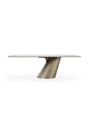 Angled Base Ceramic Dining Table | OROA Modern Vela | Oroatrade.com