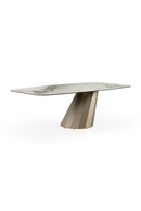 Angled Base Ceramic Dining Table | OROA Modern Vela | Oroatrade.com