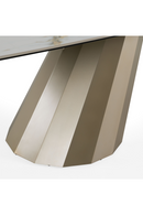 Angled Base Ceramic Dining Table | OROA Modern Vela | Oroatrade.com