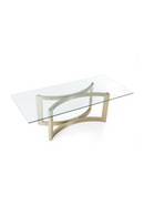 Brushed Brass Base Dining Table | OROA Modern Mingus