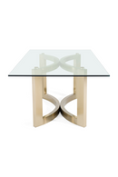 Brushed Brass Base Dining Table | OROA Modern Mingus