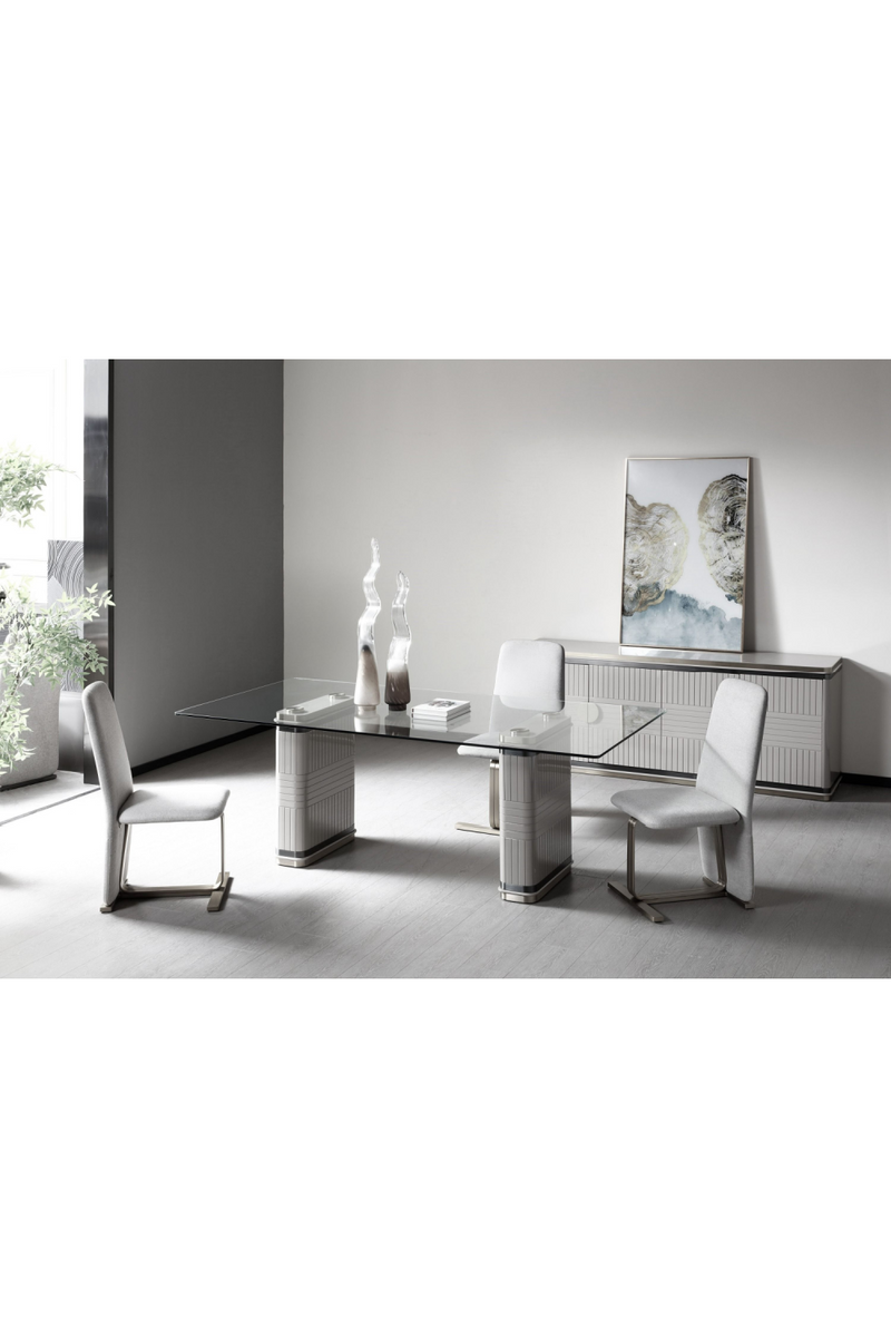 Tempered Glass Dining Table | OROA Modern T2397 | Oroatrade.com