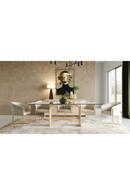 Oak Base Glass Dining Table | OROA Modern Florence | Oroatrade.com