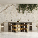 Dark Ceramic Dining Table | OROA Modern Falzone