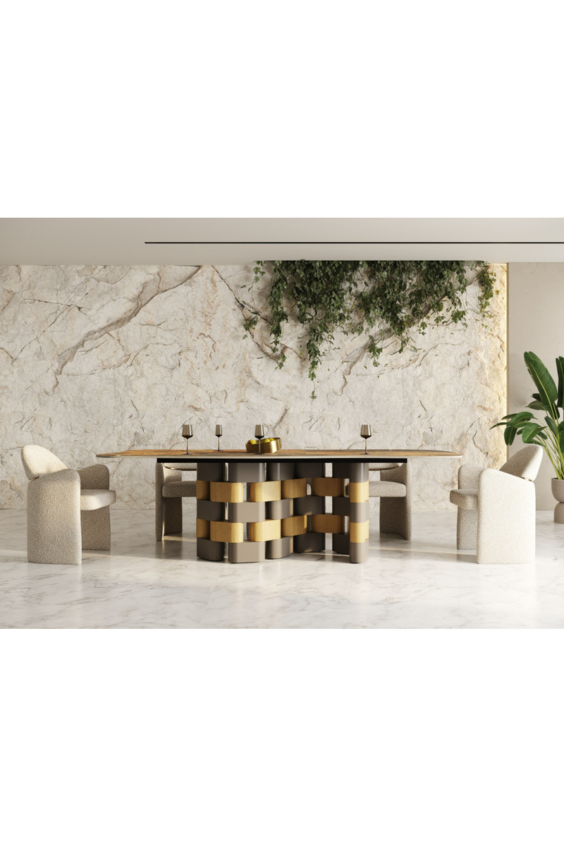 Dark Ceramic Dining Table | OROA Modern Falzone | Oroatrade.com