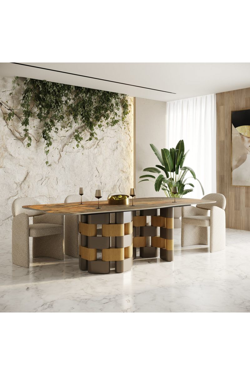 Dark Ceramic Dining Table | OROA Modern Falzone | Oroatrade.com