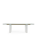 White Fiberglass Dining Table | OROA Modern Ashley | Oroatrade.com