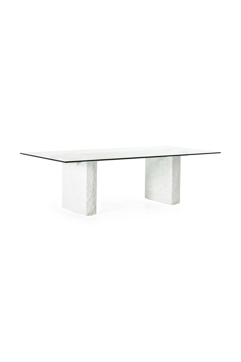 White Fiberglass Dining Table | OROA Modern Ashley | Oroatrade.com