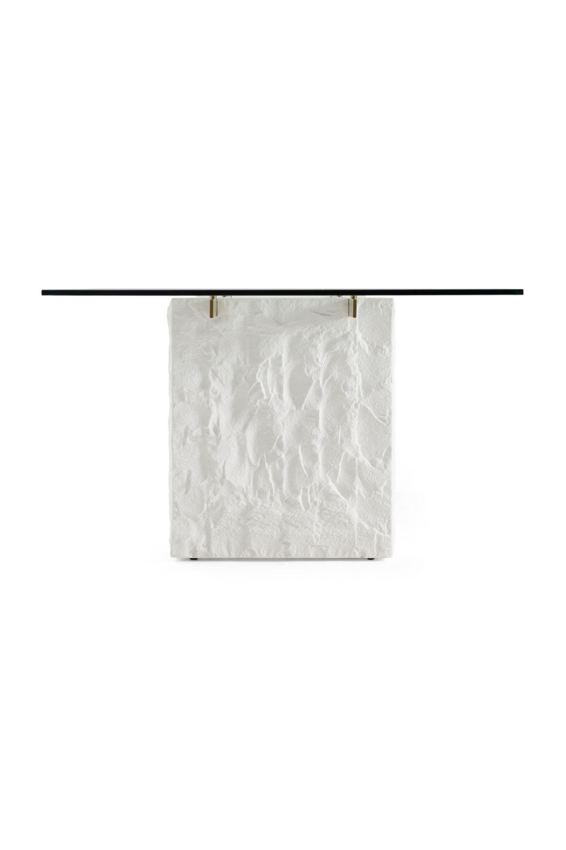 White Fiberglass Dining Table | OROA Modern Ashley