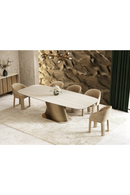 Travertine-Look Finish Dining Table | OROA Modern Kiefer | Oroatrade.com