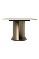 Travertine-Look Finish Dining Table | OROA Modern Kiefer | Oroatrade.com