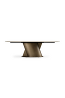 Travertine-Look Finish Dining Table | OROA Modern Kiefer | Oroatrade.com