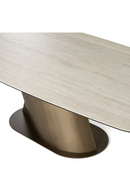 Travertine-Look Finish Dining Table | OROA Modern Kiefer | Oroatrade.com