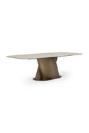 Travertine-Look Finish Dining Table | OROA Modern Kiefer | Oroatrade.com