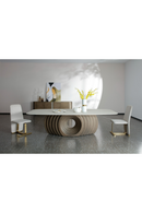 Bronze Fiberglass Base Dining Table | OROA Modern Moorgate | Oroatrade.com