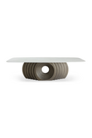 Bronze Fiberglass Base Dining Table | OROA Modern Moorgate | Oroatrade.com