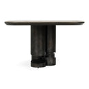 Hospitality furniture - Gray Brass Oval Dining Table - www.oroatrade.com