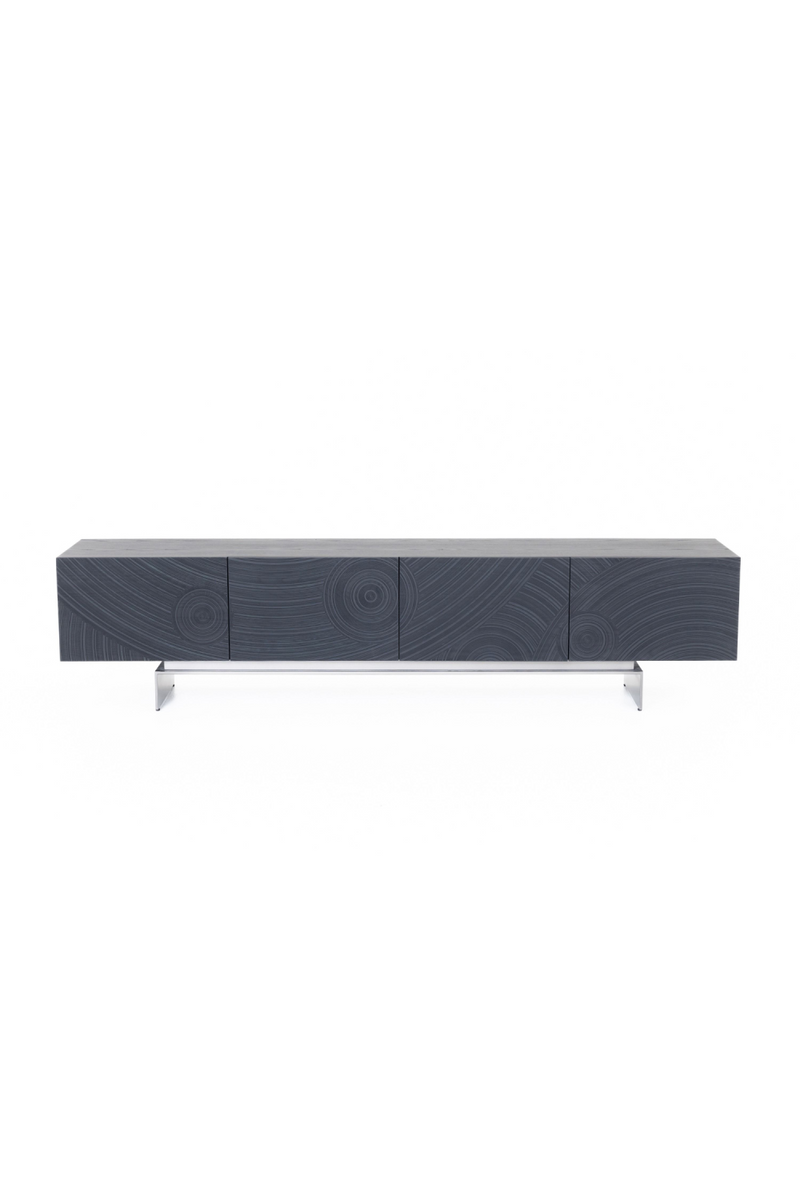 Black Ash 4-Door TV Stand | OROA Modern Cirque | Oroatrade.com