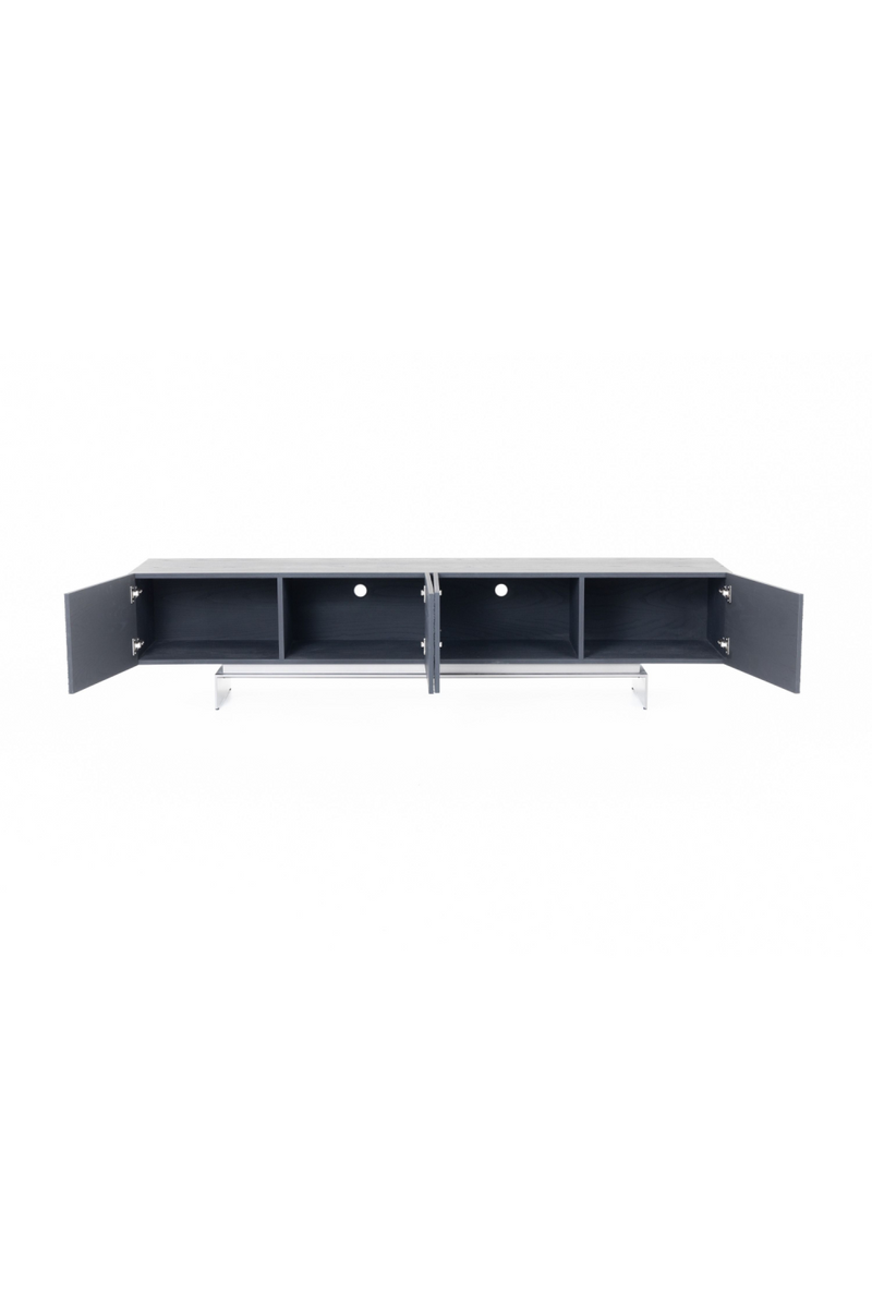 Black Ash 4-Door TV Stand | OROA Modern Cirque | Oroatrade.com