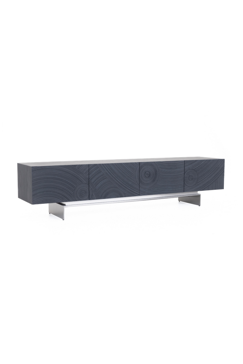 Black Ash 4-Door TV Stand | OROA Modern Cirque | Oroatrade.com