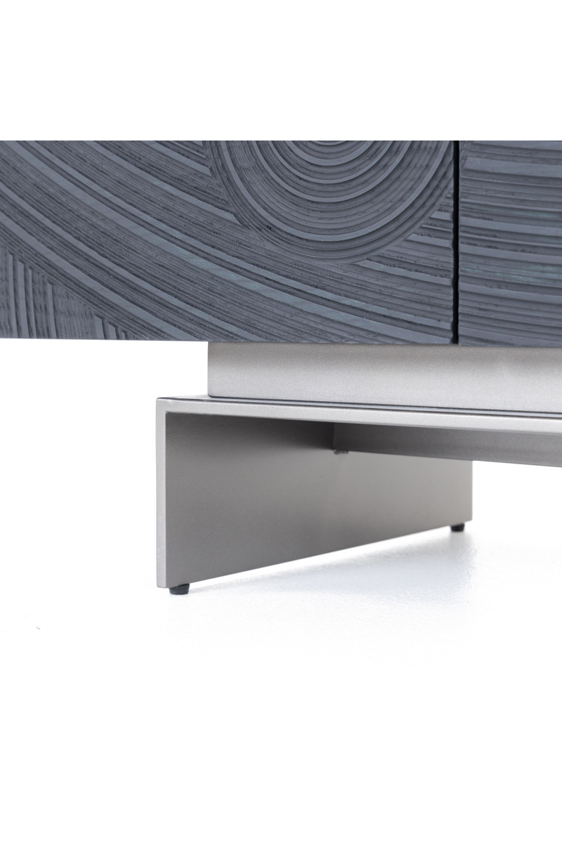 Black Ash 4-Door TV Stand | OROA Modern Cirque | Oroatrade.com