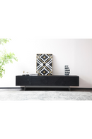 Black Ash 4-Door TV Stand | OROA Modern Cirque | Oroatrade.com