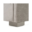 Gray Panel Headboard Queen Bed | OROA Modern Buckley