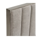 Gray Panel Headboard Queen Bed | OROA Modern Buckley